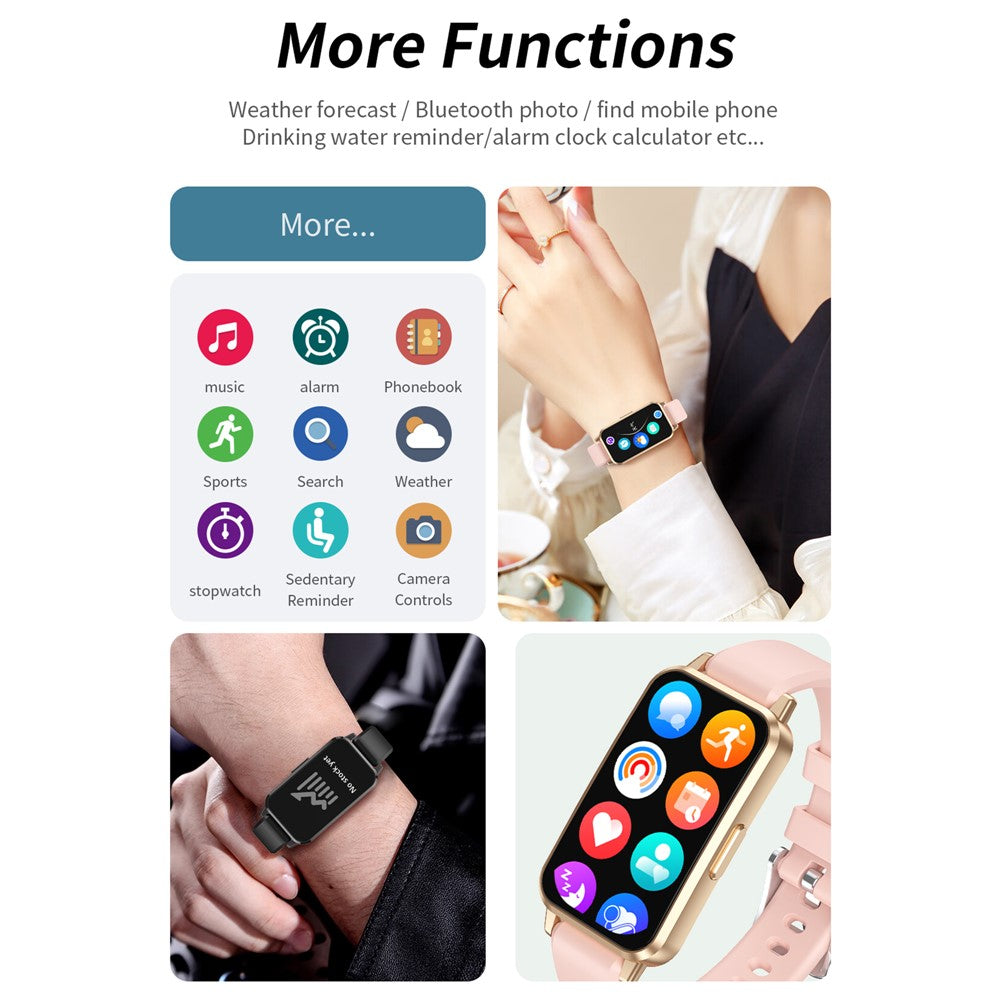 CY33 Smart Bracelet 1.47 Inch Full Touch IPS Screen Health Monitor Call Reminder Waterproof Smart Wristband