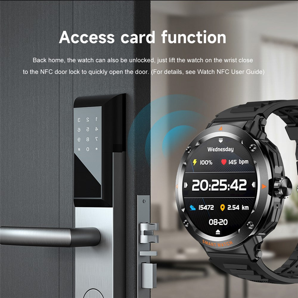D13 Silicone Strap Smart Watch with Bluetooth-Compatible Earbuds 2 in 1 Fitness Tracker Touchscreen Smartwatch