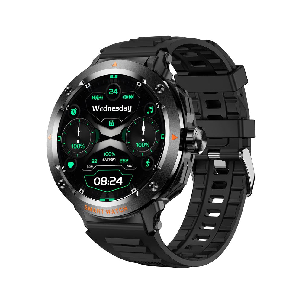 D13 Silicone Strap Smart Watch with Bluetooth-Compatible Earbuds 2 in 1 Fitness Tracker Touchscreen Smartwatch