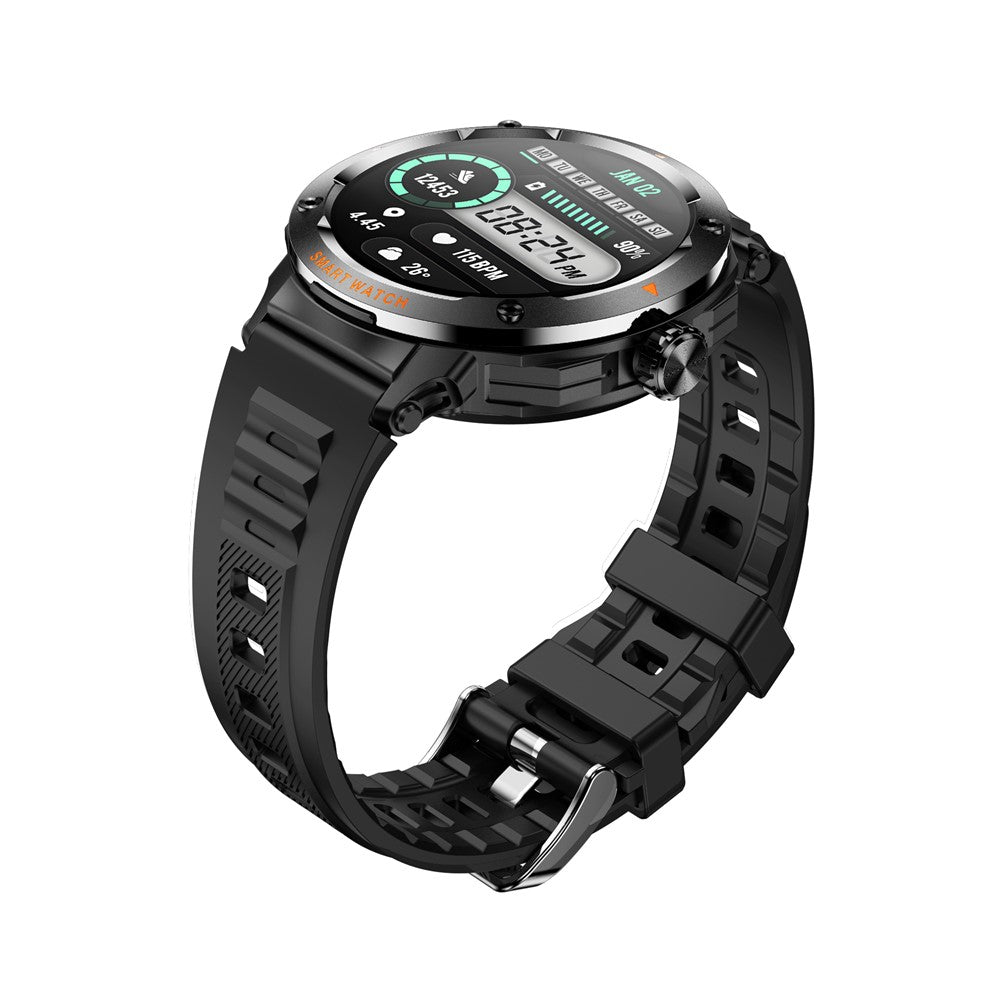D13 Silicone Strap Smart Watch with Bluetooth-Compatible Earbuds 2 in 1 Fitness Tracker Touchscreen Smartwatch