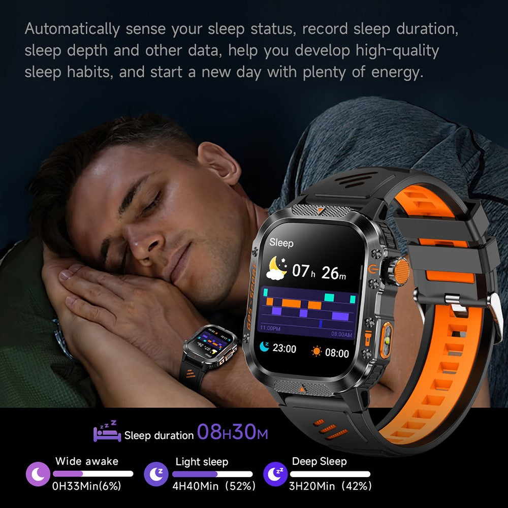HT36 GPS Smartwatch Precise Positioning Outdoor Sports Fitness Tracker Waterproof Smart Watch