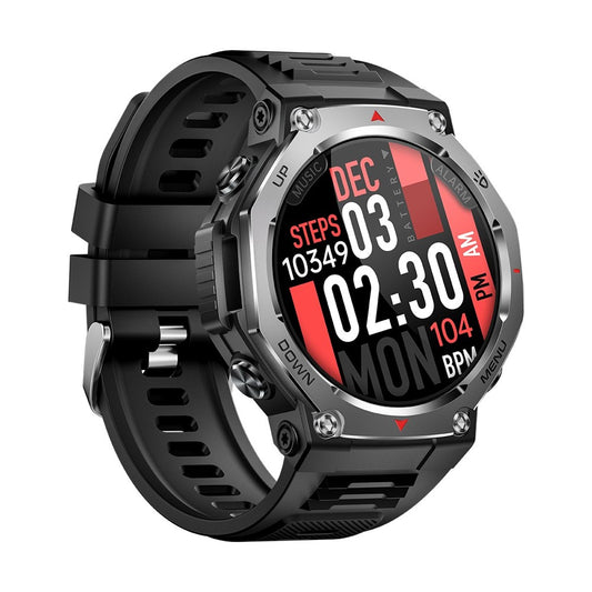 KT85 Smart Watch Waterproof Rugged Outdoor Bluetooth-Compatible Call LED Flashlight Sports Fitness Tracker Watch