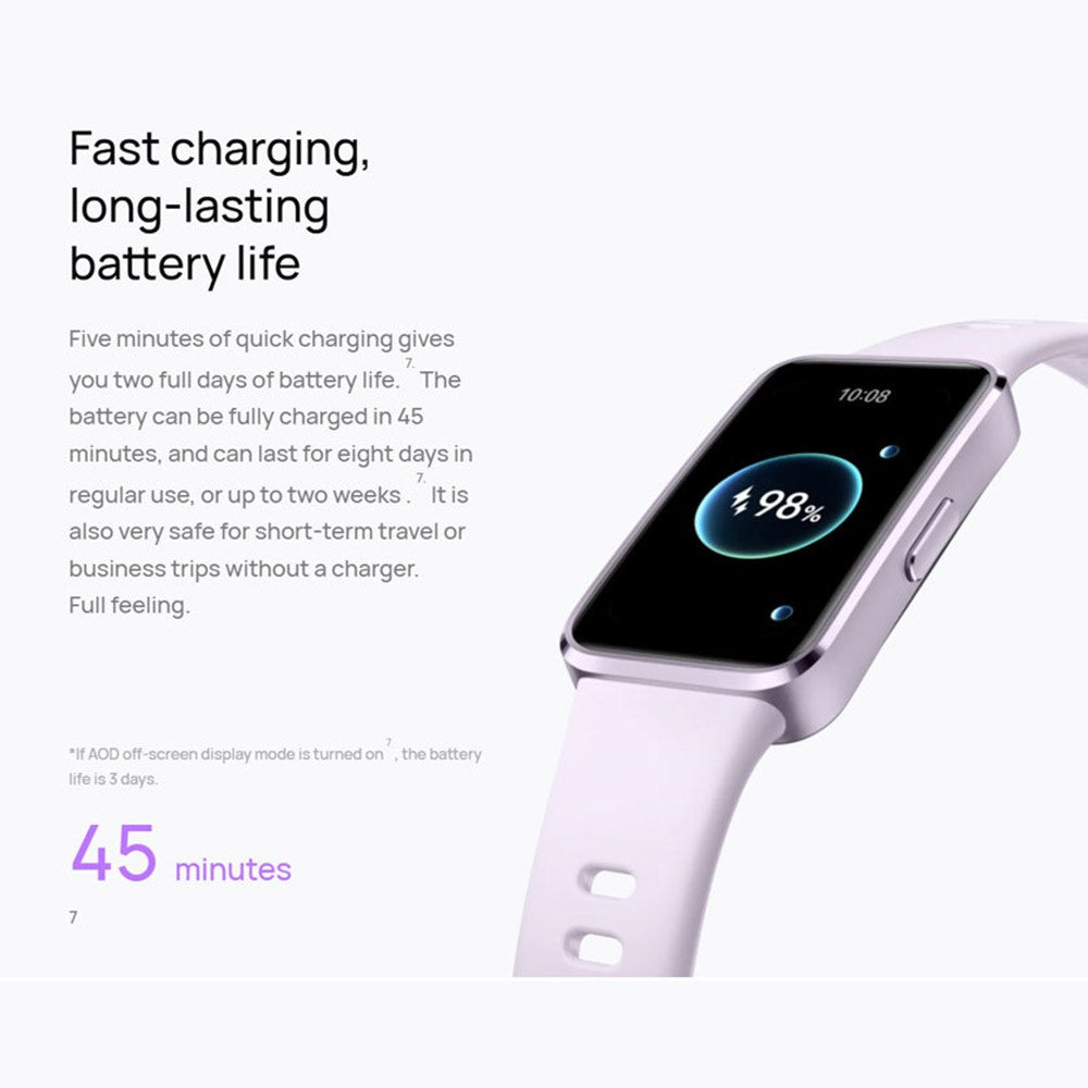 HUAWEI Band 10 1.47 Inch AMOLED Smart Bracelet Fitness Tracker Aluminum Alloy Case Health Monitoring Smart Wristband