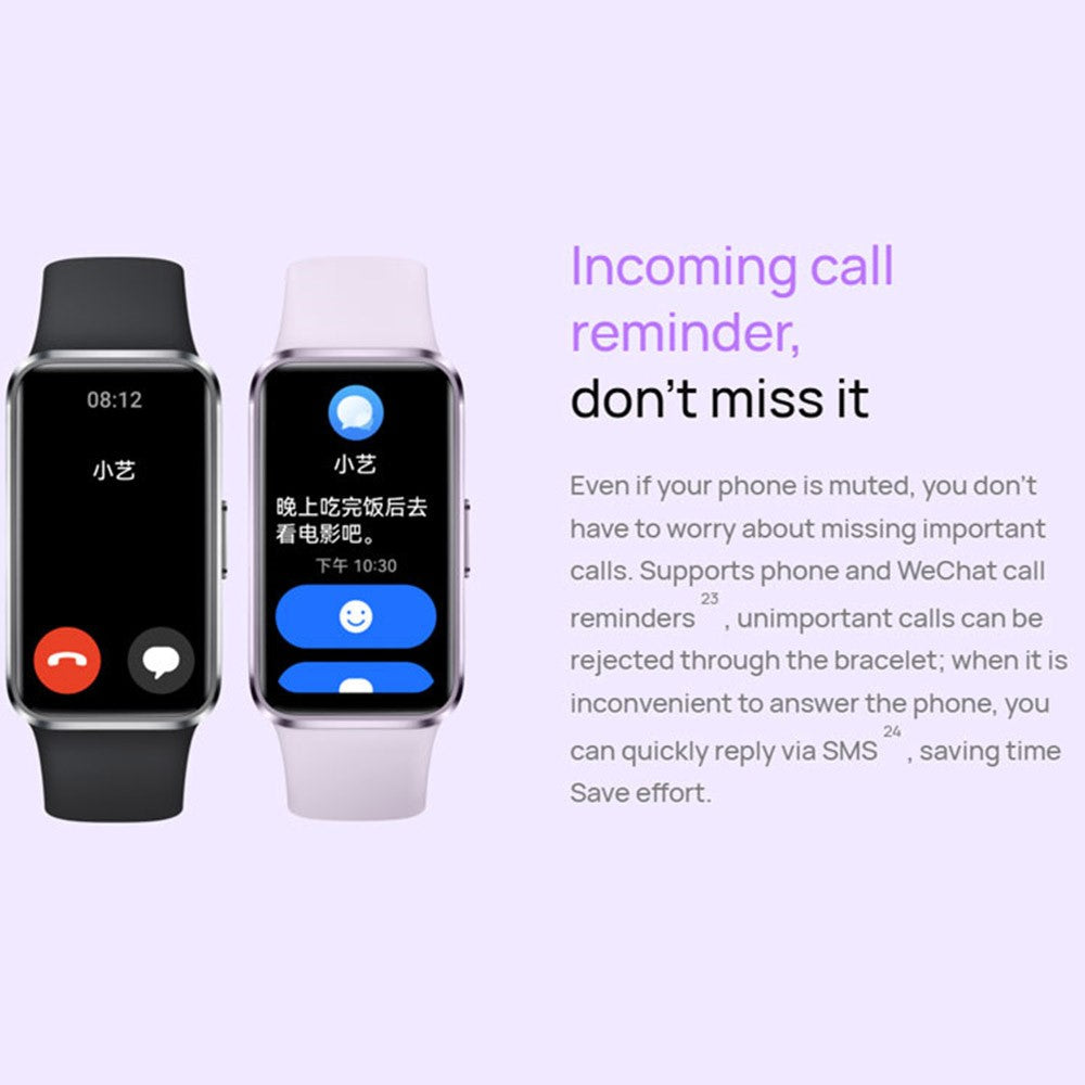 HUAWEI Band 10 1.47 Inch AMOLED Smart Bracelet Fitness Tracker Aluminum Alloy Case Health Monitoring Smart Wristband