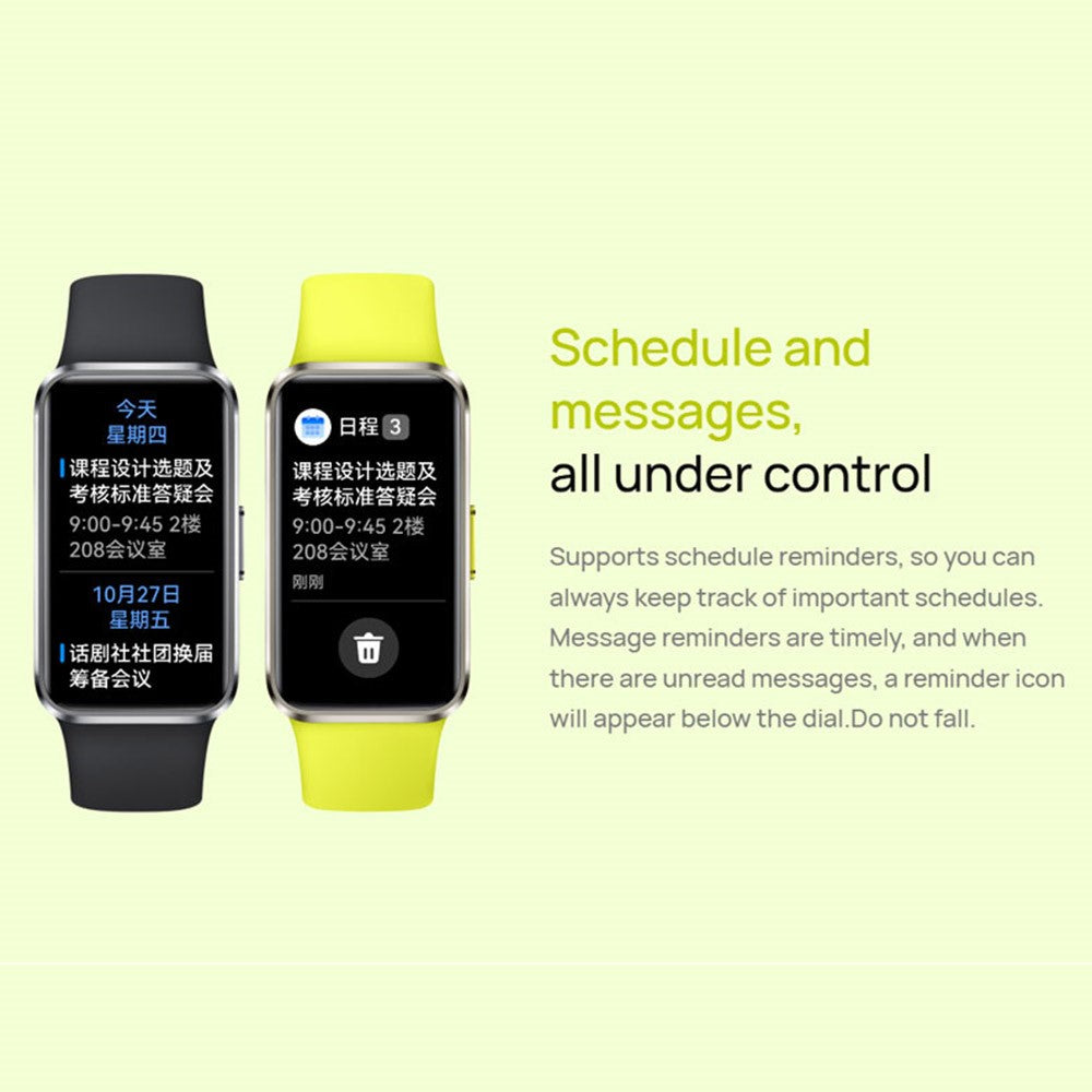 HUAWEI Band 10 1.47 Inch AMOLED Smart Bracelet Fitness Tracker Aluminum Alloy Case Health Monitoring Smart Wristband