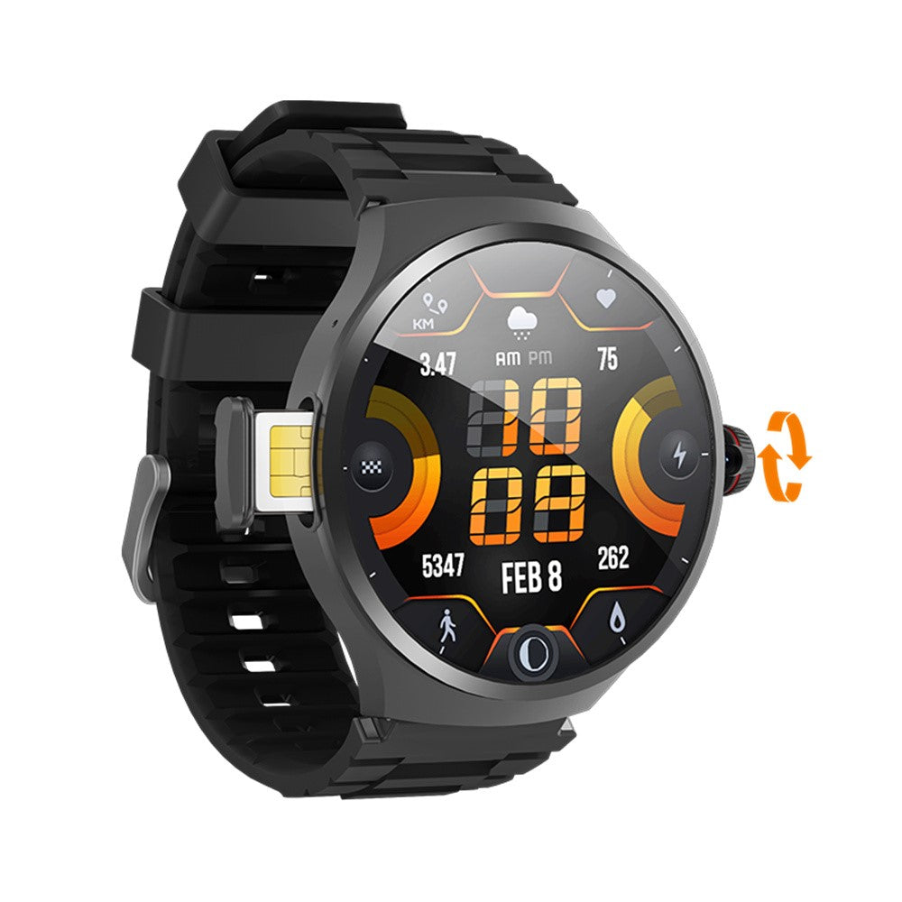 VP50 1.75 Inch AMOLED Screen Android 4G LTE Smart Watch Heart Rate Monitor Fitness Tracker, with 32GB Storage