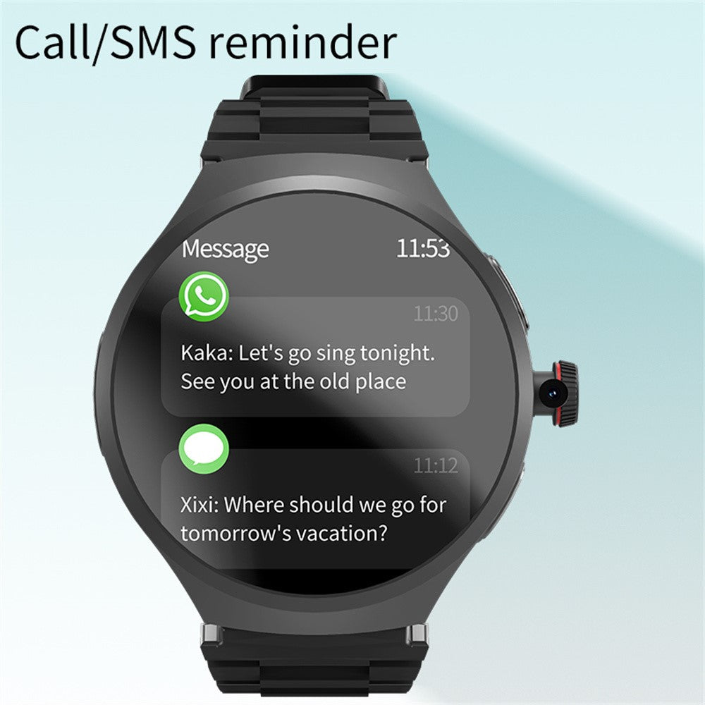 VP50 1.75 Inch AMOLED Screen Android 4G LTE Smart Watch Heart Rate Monitor Fitness Tracker, with 32GB Storage