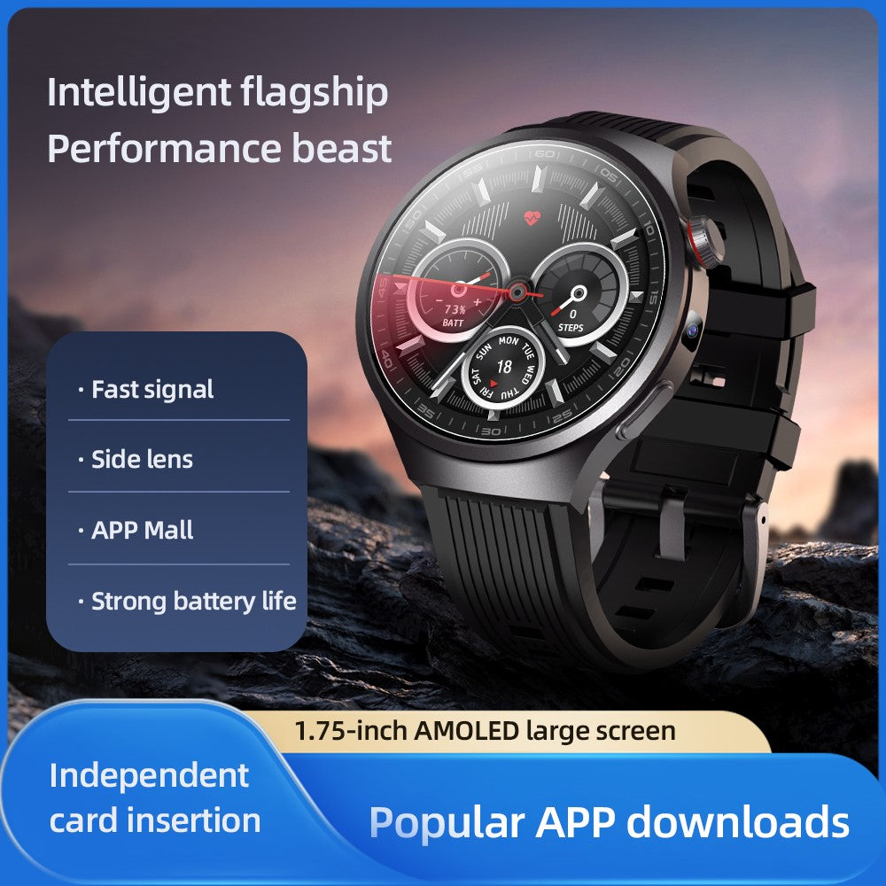VP30 Android 4G LTE Smartwatch 1.75 Inch AMOLED Display 3GB+32GB Quad-Core Processor Camera Smart Watch