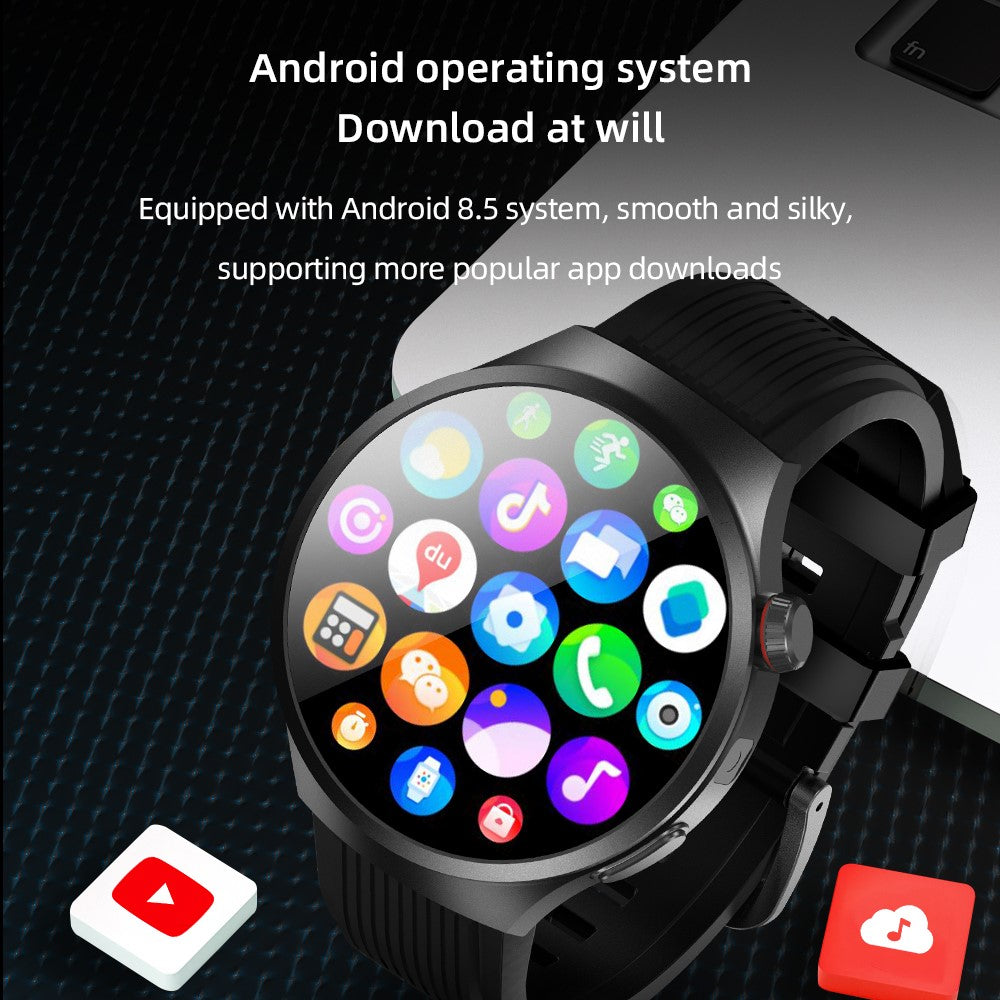VP30 Android 4G LTE Smartwatch 1.75 Inch AMOLED Display 3GB+32GB Quad-Core Processor Camera Smart Watch