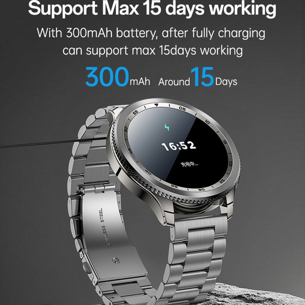 YESIDO IO34 AMOLED Display Metal Smart Watch Fitness Tracker Heart Rate Monitoring Sport Watch