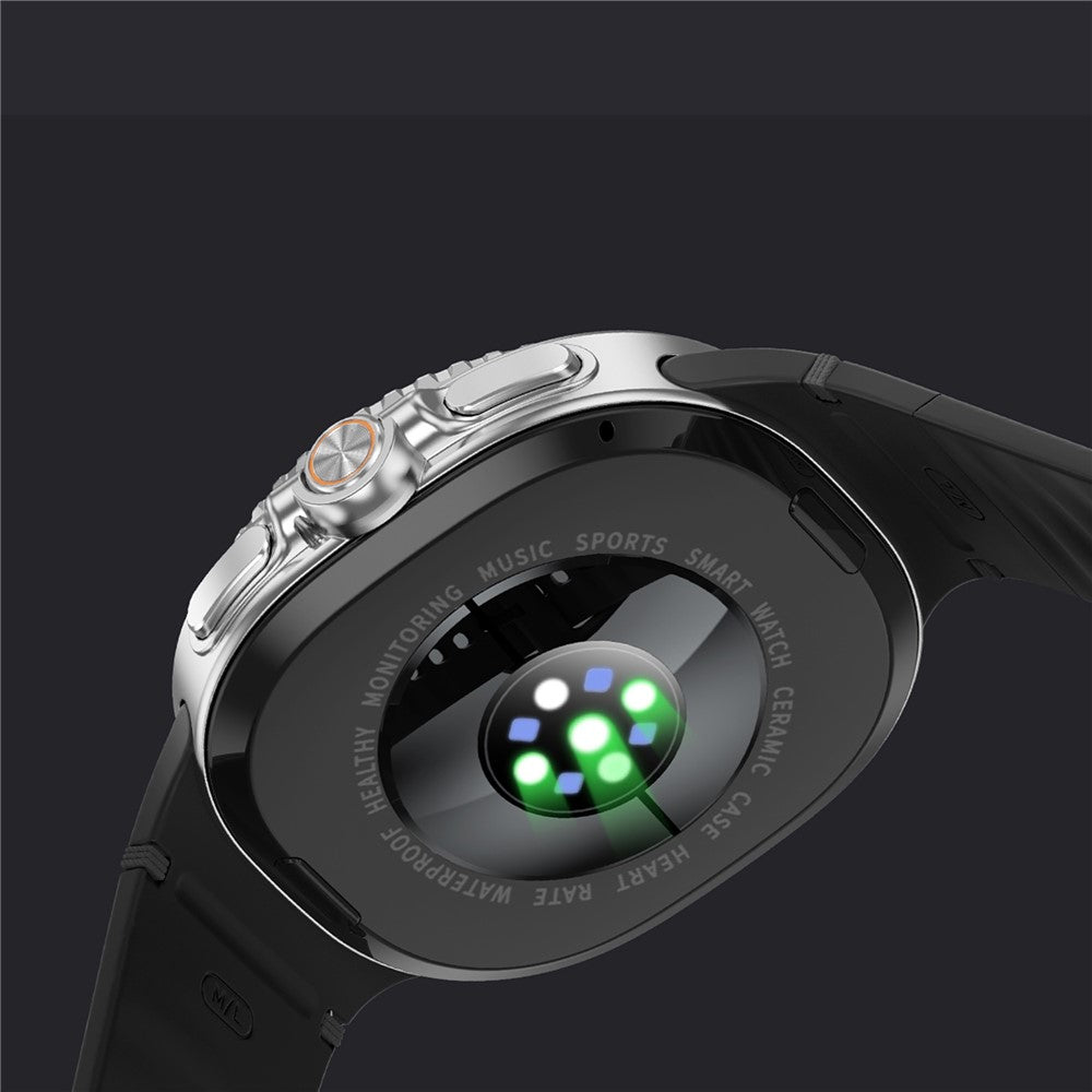HD8C Smart Watch Rotating Bezel Metal Case 3ATM Waterproof WeChat Pay Sports Fitness Tracker Watch