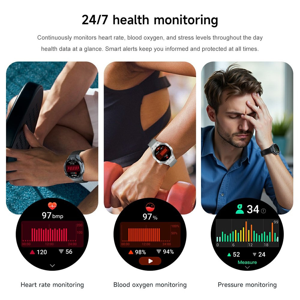 C10 1.53 Inch Smart Watch GPS Tracking Health Monitoring Bluetooth-compatible Calling Fitness Watch