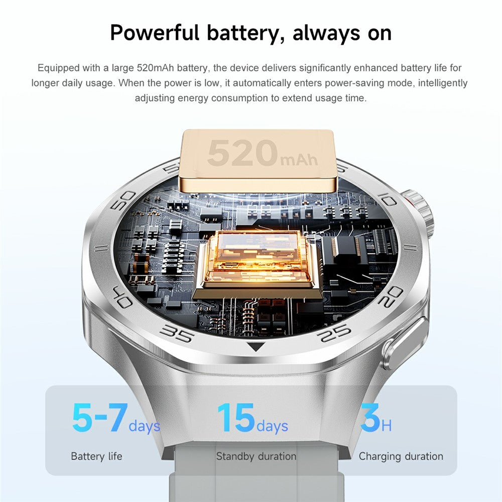 C10 1.53 Inch Smart Watch GPS Tracking Health Monitoring Bluetooth-compatible Calling Fitness Watch
