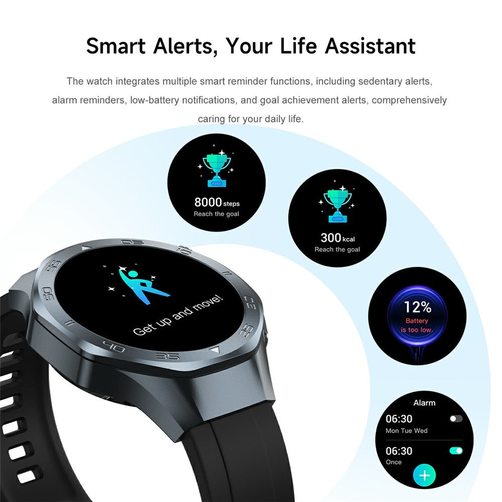 C10 1.53 Inch Smart Watch GPS Tracking Health Monitoring Bluetooth-compatible Calling Fitness Watch