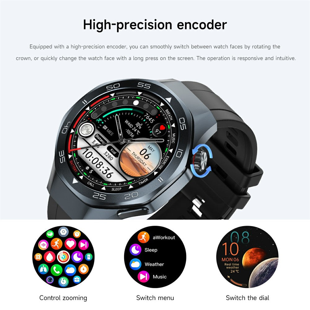 C10 1.53 Inch Smart Watch GPS Tracking Health Monitoring Bluetooth-compatible Calling Fitness Watch