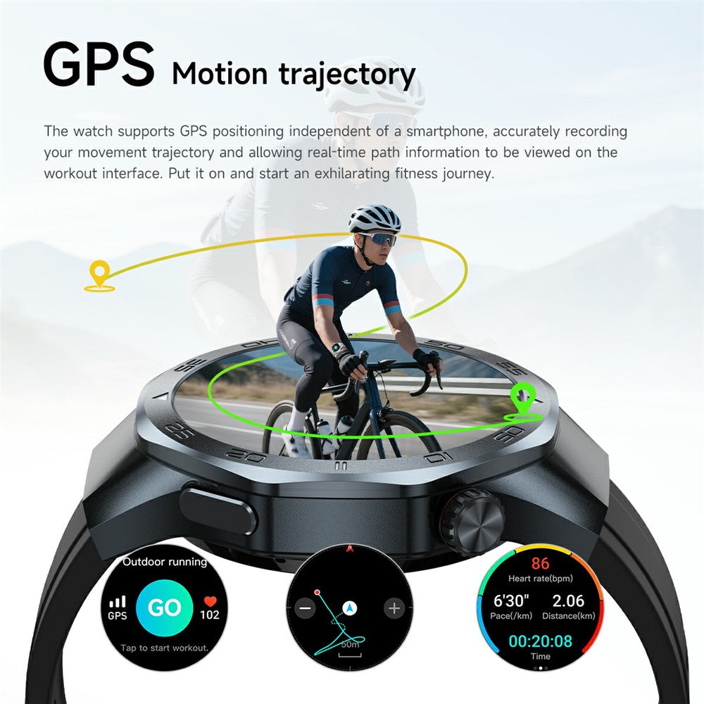 C10 1.53 Inch Smart Watch GPS Tracking Health Monitoring Bluetooth-compatible Calling Fitness Watch