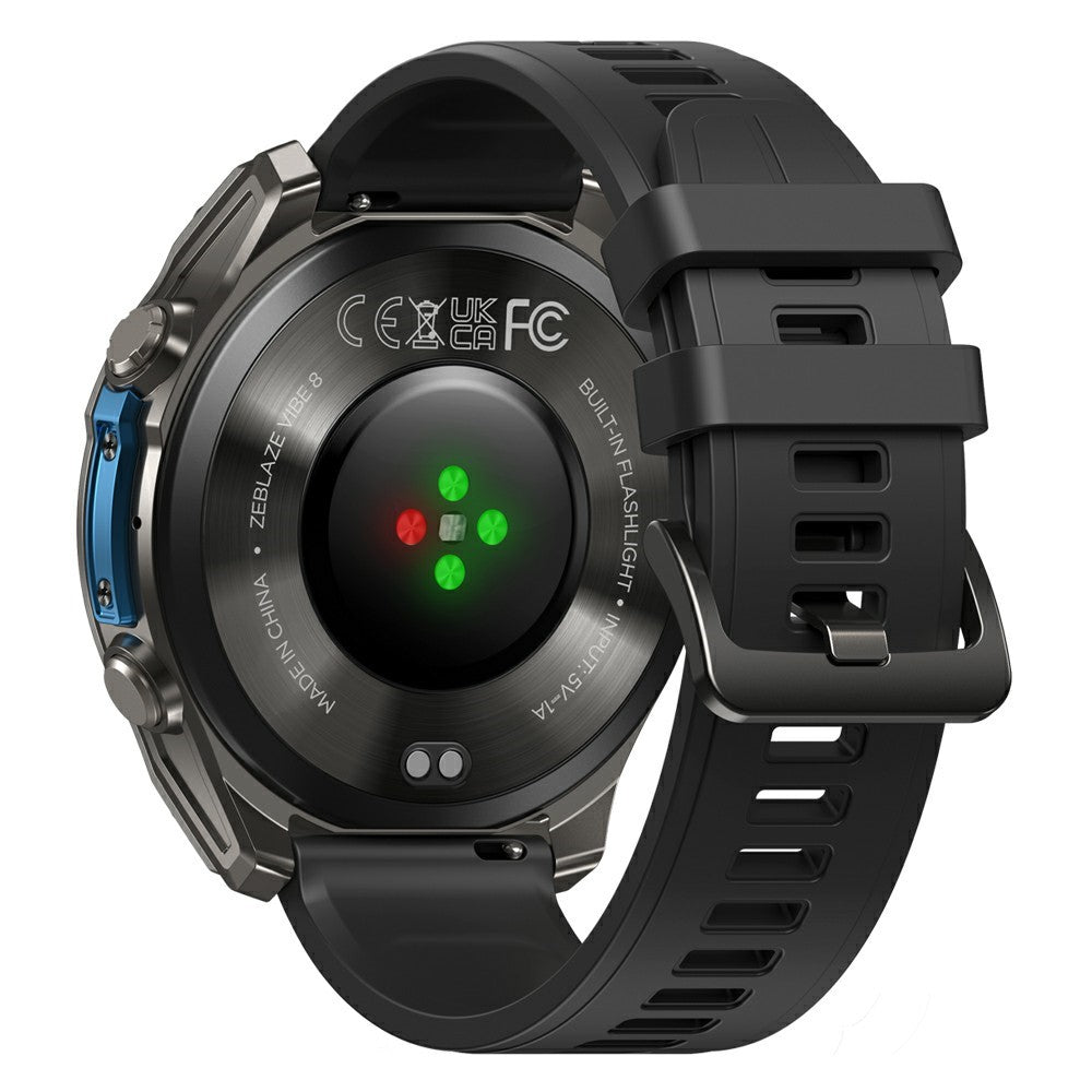 ZEBLAZE Vibe 8 1.43 Inch Smart Watch Health Monitoring Bluetooth-compatible Calling Outdoor Sports Watch with Flashlight