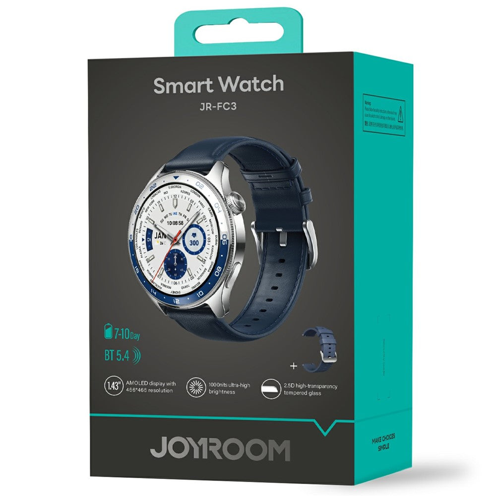 JOYROOM JR-FC3 Bluetooth-Compatible Call Smart Watch 1.43 Inch AMOLED Health Monitoring Watch