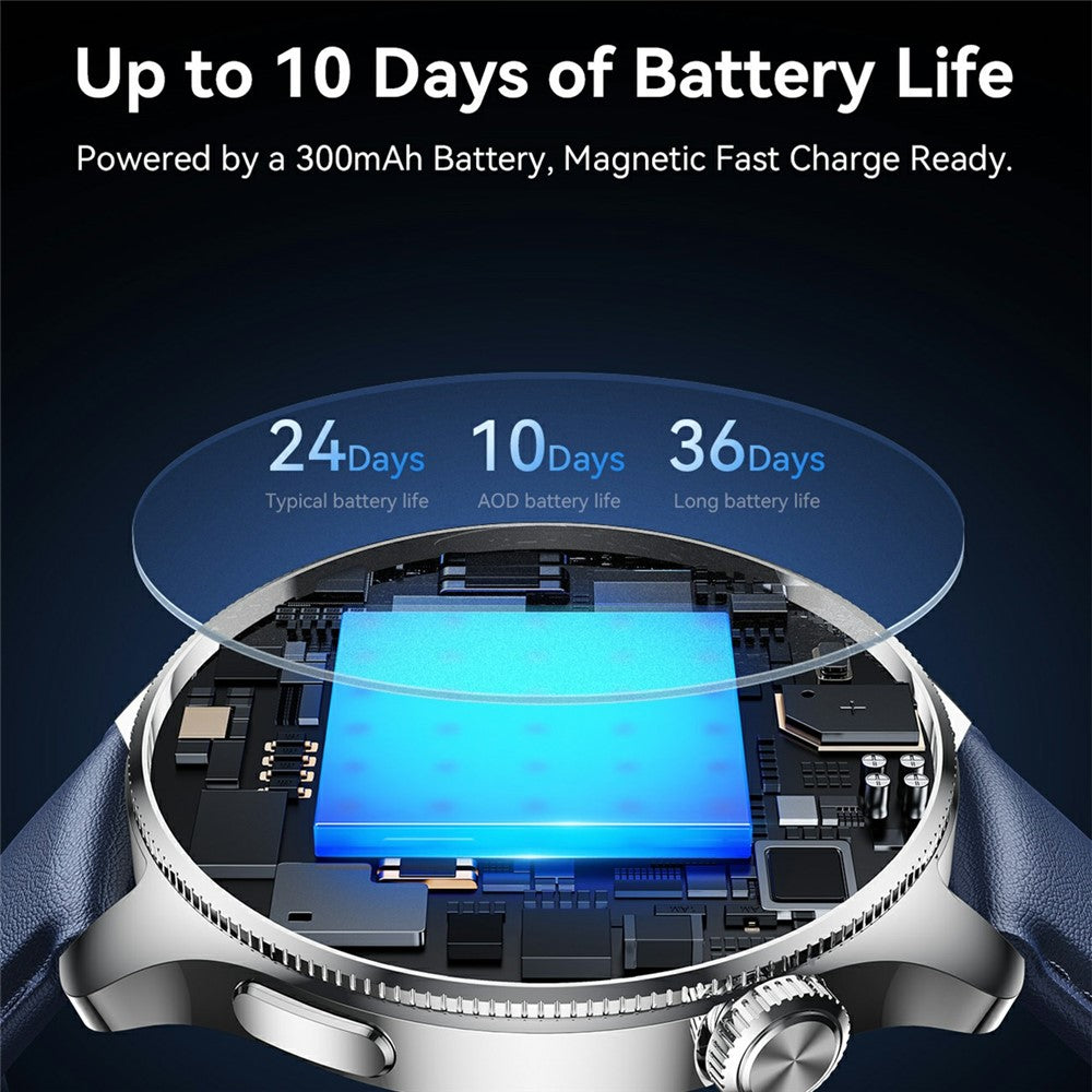 JOYROOM JR-FC3 Bluetooth-Compatible Call Smart Watch 1.43 Inch AMOLED Health Monitoring Watch