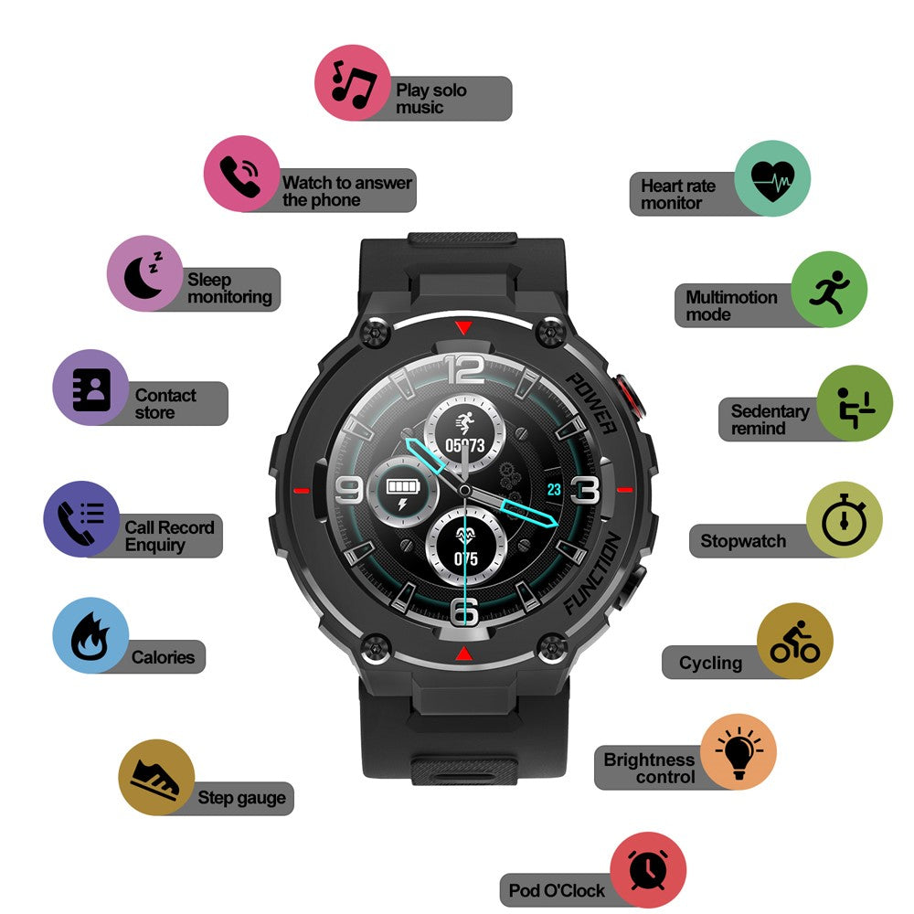 F26 Bluetooth-compatible Call Sport Fitness Smart Watch IP68 Waterproof Heart Rate Blood Pressure Monitor Smartwatch