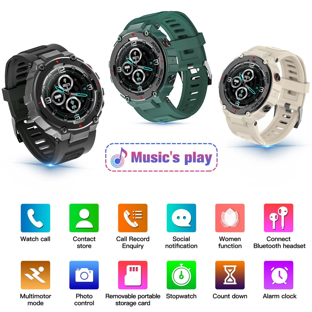 F26 Bluetooth-compatible Call Sport Fitness Smart Watch IP68 Waterproof Heart Rate Blood Pressure Monitor Smartwatch