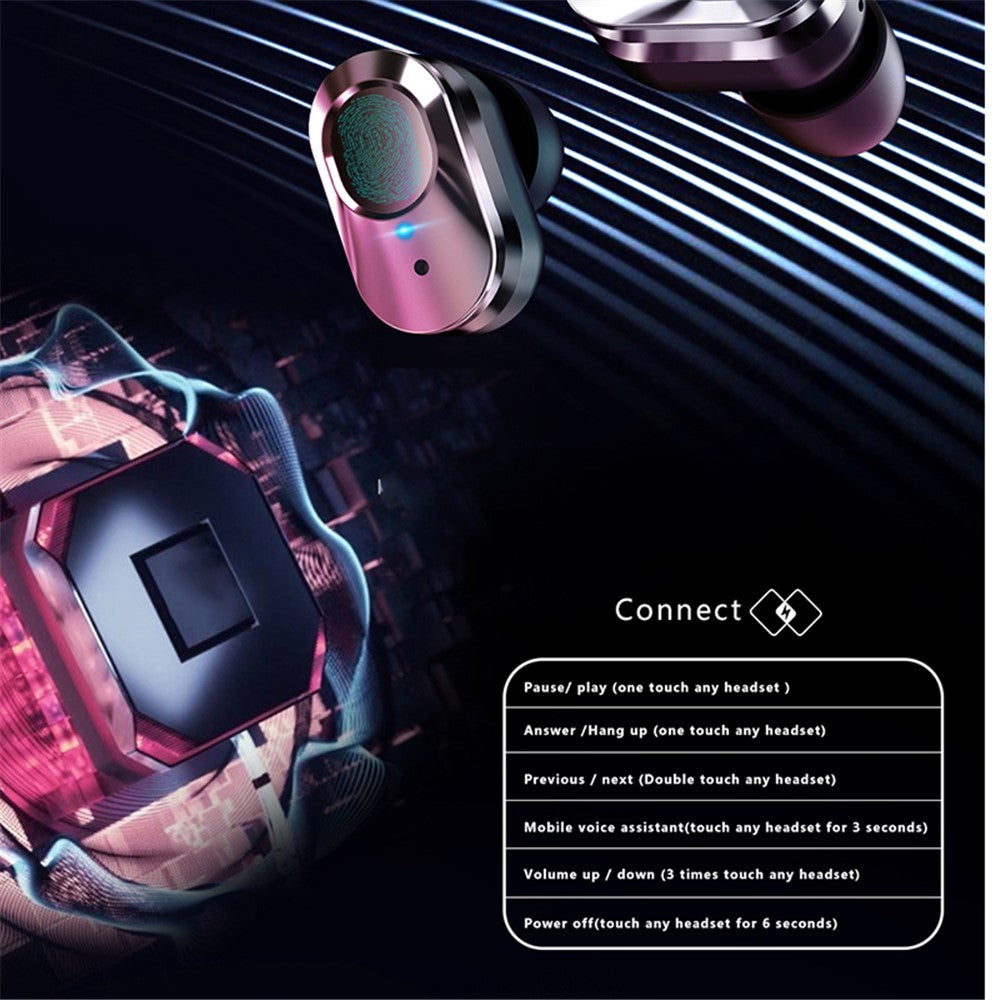 LEMFO T92 2-in-1 Smart Watch TWS Bluetooth-compatible 5.0 Earphone Face Heart Rate Blood Pressure Monitor Sports Watch