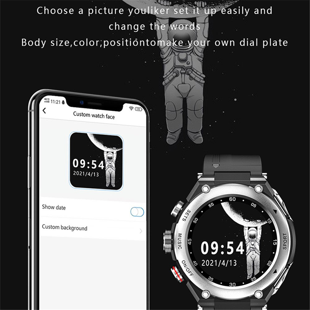 LEMFO T92 2-in-1 Smart Watch TWS Bluetooth-compatible 5.0 Earphone Face Heart Rate Blood Pressure Monitor Sports Watch