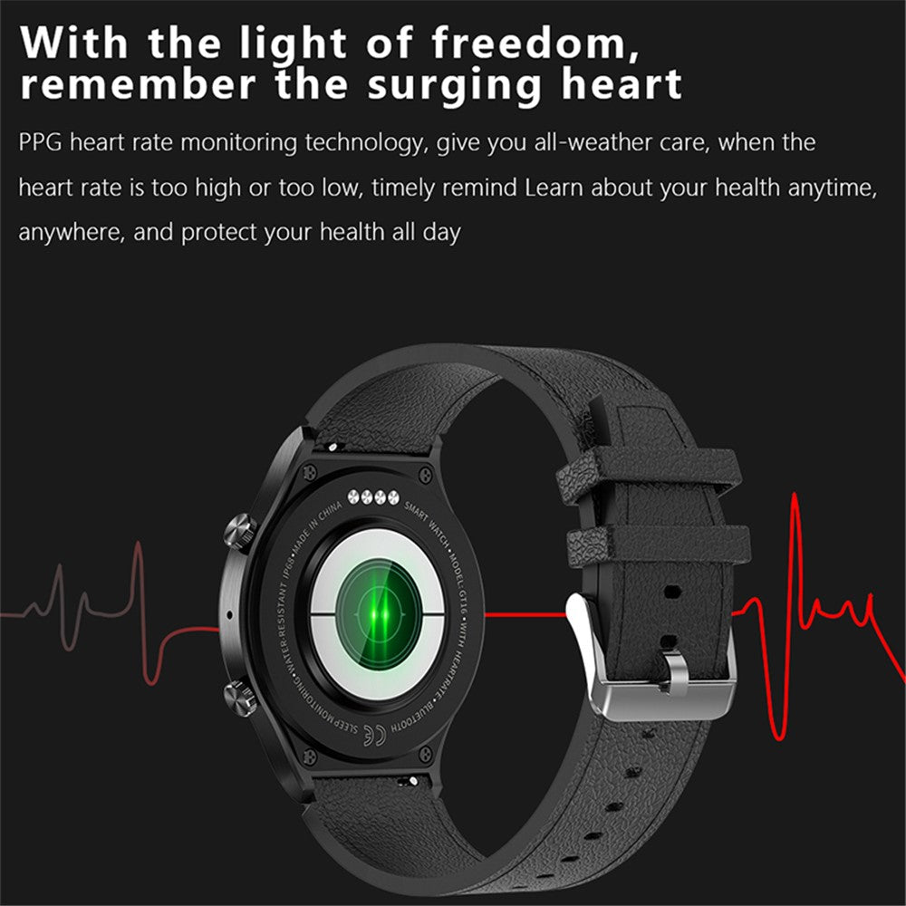 GT08 1.32 inch IPS TFT Touch Screen Ultra-thin Multi-function Sports Smart Watch Support Bluetooth-compatible Call Music