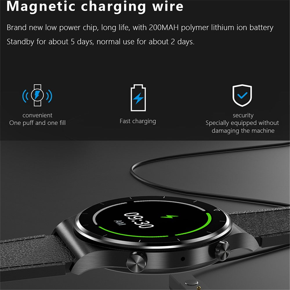 GT08 1.32 inch IPS TFT Touch Screen Ultra-thin Multi-function Sports Smart Watch Support Bluetooth-compatible Call Music