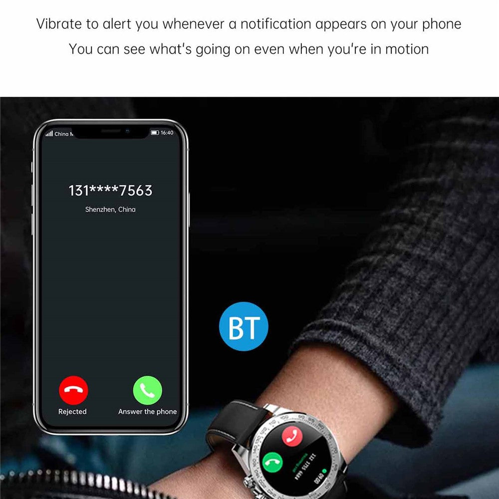 AW13 1.3inch Display IP68 Waterproof Business Bracelet Heart Rate Monitoring Smart Watch