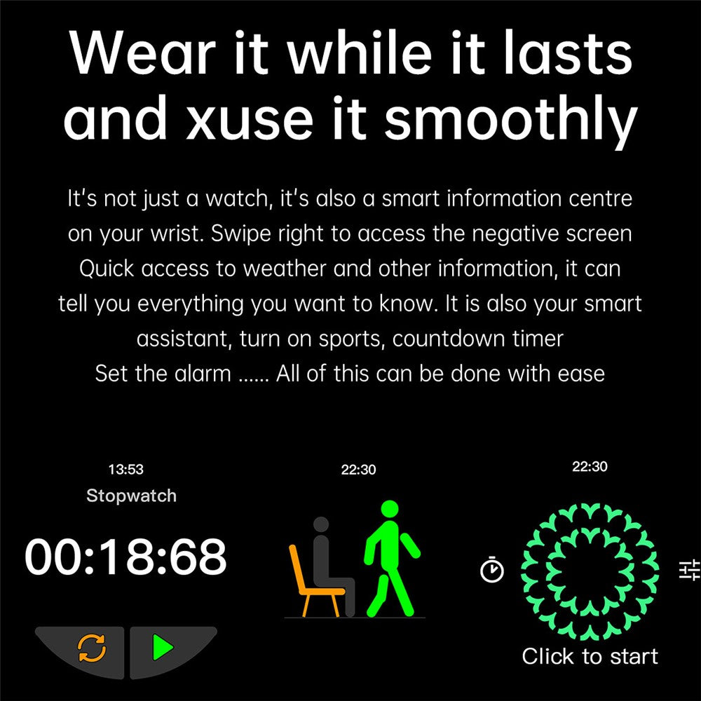 i39 1.28 inch Bluetooth-compatible Call Smart Watch Heart Rate Monitor Music Control IP67 Waterproof Fitness Bracelet, Steel Strap