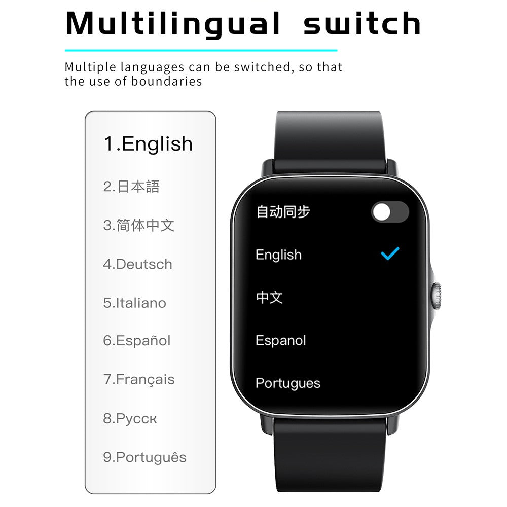 F97S Smart Watch 1.69'' Color Screen Bluetooth-compatible Call Blood Oxygen Blood Pressure Sleeping Monitoring Intelligent Smart Watch Band