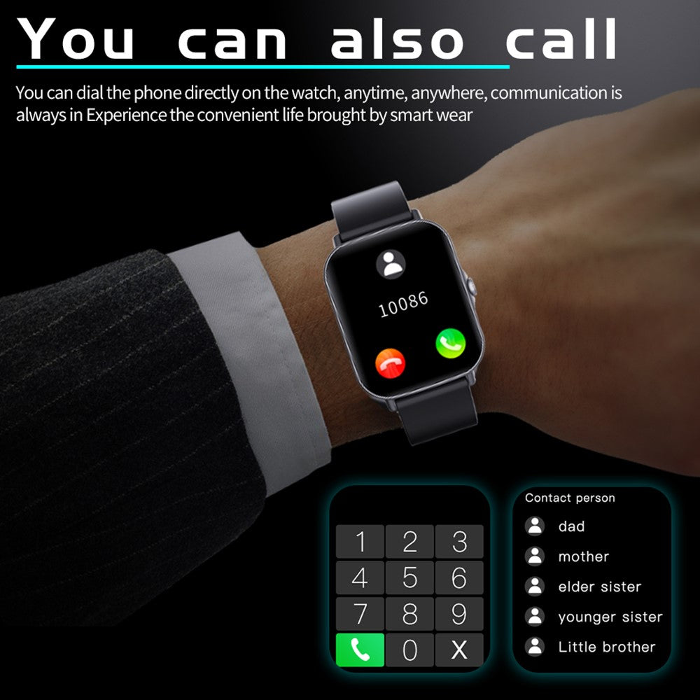 F97S Smart Watch 1.69'' Color Screen Bluetooth-compatible Call Blood Oxygen Blood Pressure Sleeping Monitoring Intelligent Smart Watch Band