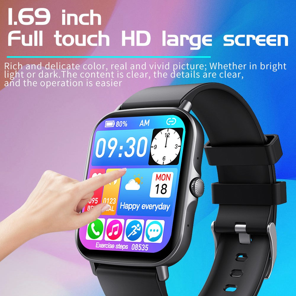 F97S Smart Watch 1.69'' Color Screen Bluetooth-compatible Call Blood Oxygen Blood Pressure Sleeping Monitoring Intelligent Smart Watch Band