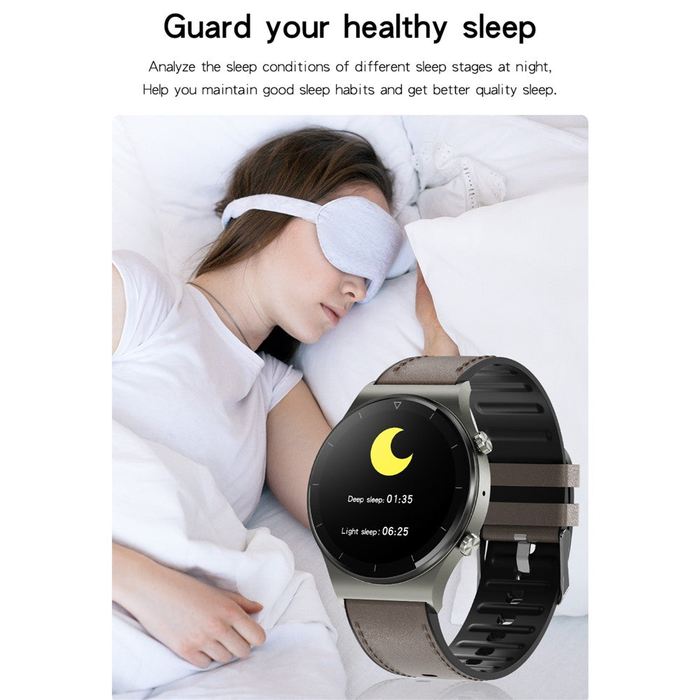 GT16 Smart Watch 1.28 Inch HD Screen Touch Control Waterproof Bluetooth-compatible Call Smart Bracelet Health Monitoring Sports Watch for Men and Women