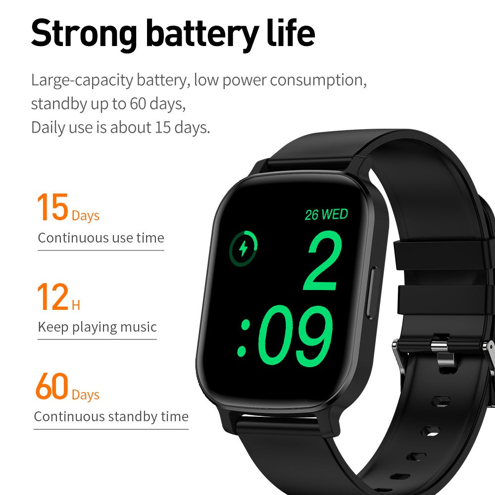 ST20 1.69 Inch Bluetooth-compatible Call Smart Watch Health Monitoring Sports Bracelet Built-in Puzzle Games