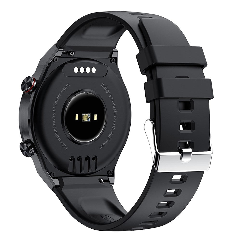 AK26 Fashionable Bluetooth-compatible Smart Watch Sports Modes Body Blood Pressure Sleeping Monitoring Steel Band Smart Bracelet (Silicone Strap)