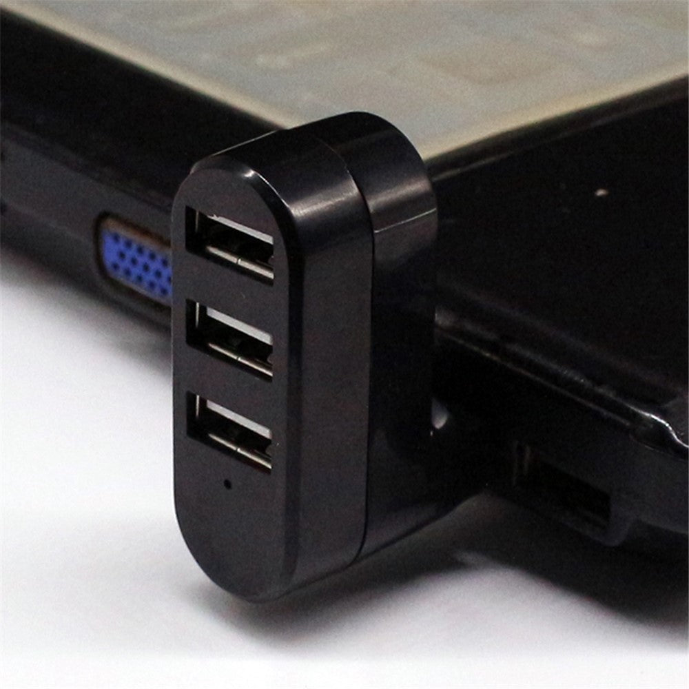 Universal Mini Rotatable 3 Port USB 3.0 Hub High Speed Data Transfer Adapter USB Expander