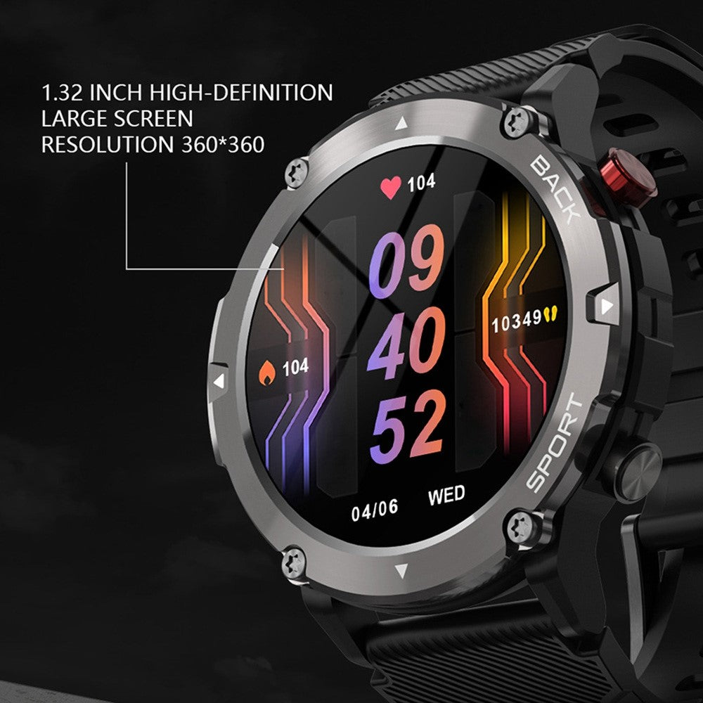 LEMFO LF26 MAX 1.32 inch HD Screen Smart Watch IP67 Waterproof Outdoor Sports Bracelet Wrist Watch with Split Screen/Bluetooth-compatible Call Function