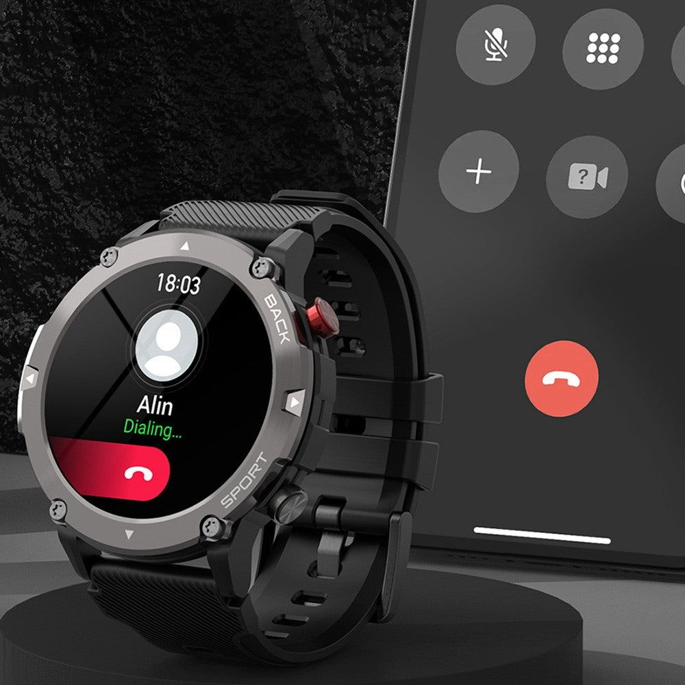 LEMFO LF26 MAX 1.32 inch HD Screen Smart Watch IP67 Waterproof Outdoor Sports Bracelet Wrist Watch with Split Screen/Bluetooth-compatible Call Function
