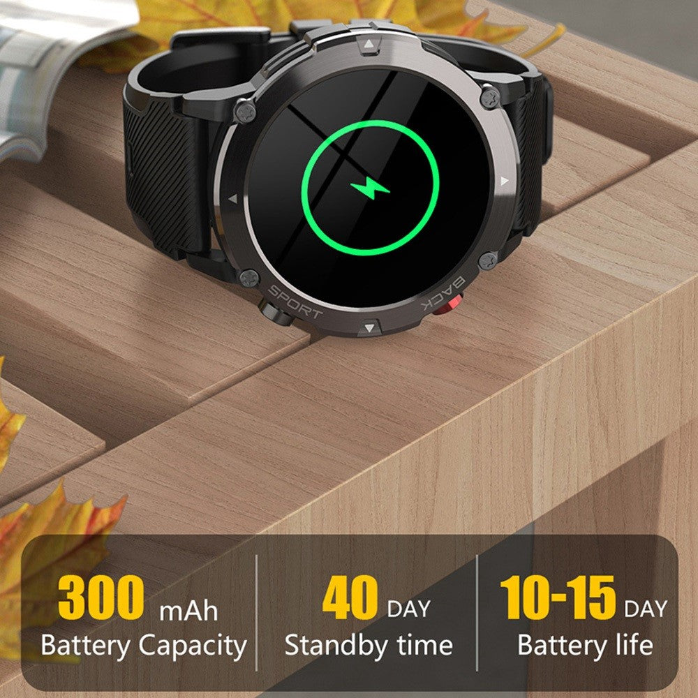 LEMFO LF26 MAX 1.32 inch HD Screen Smart Watch IP67 Waterproof Outdoor Sports Bracelet Wrist Watch with Split Screen/Bluetooth-compatible Call Function