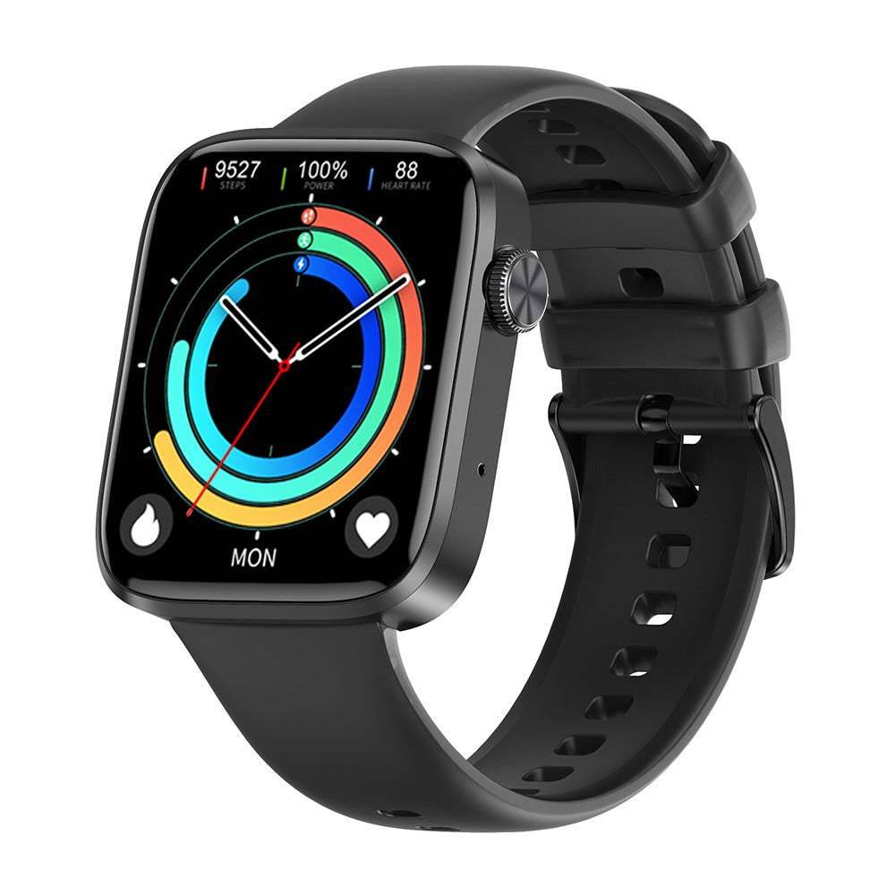 DT101 1.9 inch Screen Smart Watch Multi-Sport Mode Bracelet with ECG / NFC Function Support Bluetooth-compatible Call / Wireless Charging (Silicone Strap)