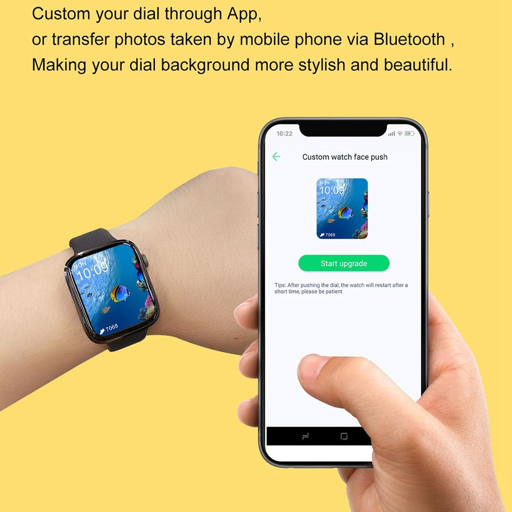 DT101 1.9 inch Screen Smart Watch Multi-Sport Mode Bracelet with ECG / NFC Function Support Bluetooth-compatible Call / Wireless Charging (Silicone Strap)