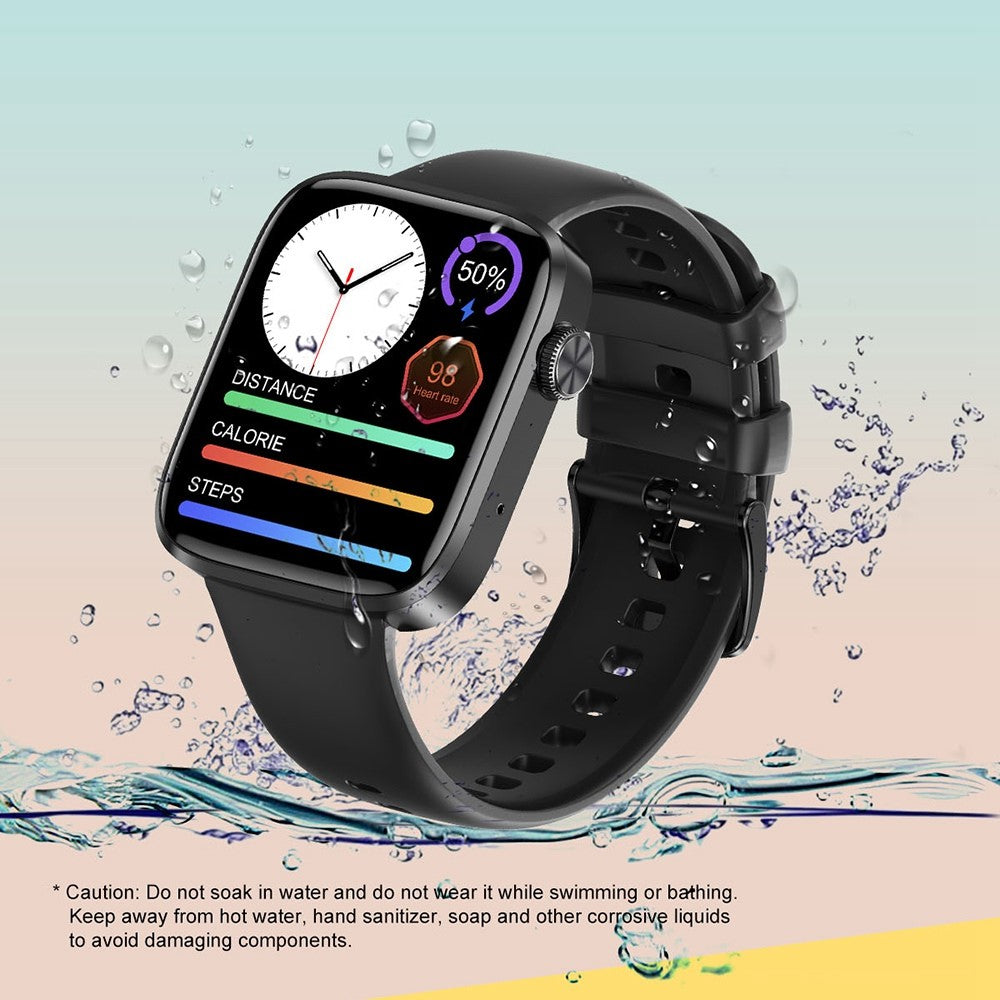 DT101 1.9 inch Screen Smart Watch Multi-Sport Mode Bracelet with ECG / NFC Function Support Bluetooth-compatible Call / Wireless Charging (Silicone Strap)