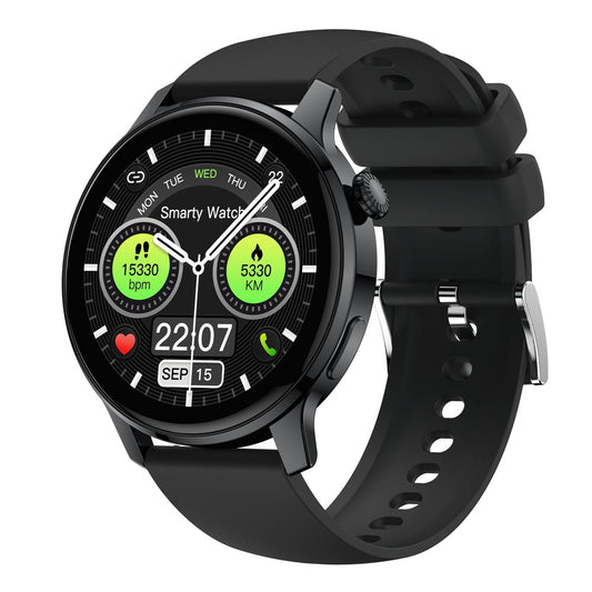 S46 1.28-inch TFT Round Screen Smart Watch Bluetooth-compatible Call Full Touch Music Bracelet Multi-Sport Mode Fitness Watch for Men and Women
