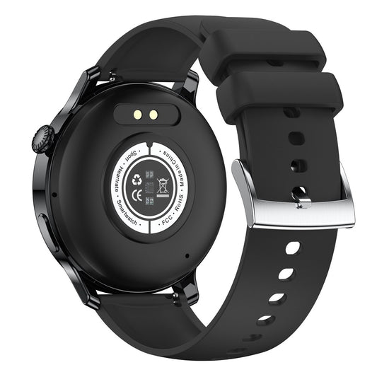 S46 1.28-inch TFT Round Screen Smart Watch Bluetooth-compatible Call Full Touch Music Bracelet Multi-Sport Mode Fitness Watch for Men and Women