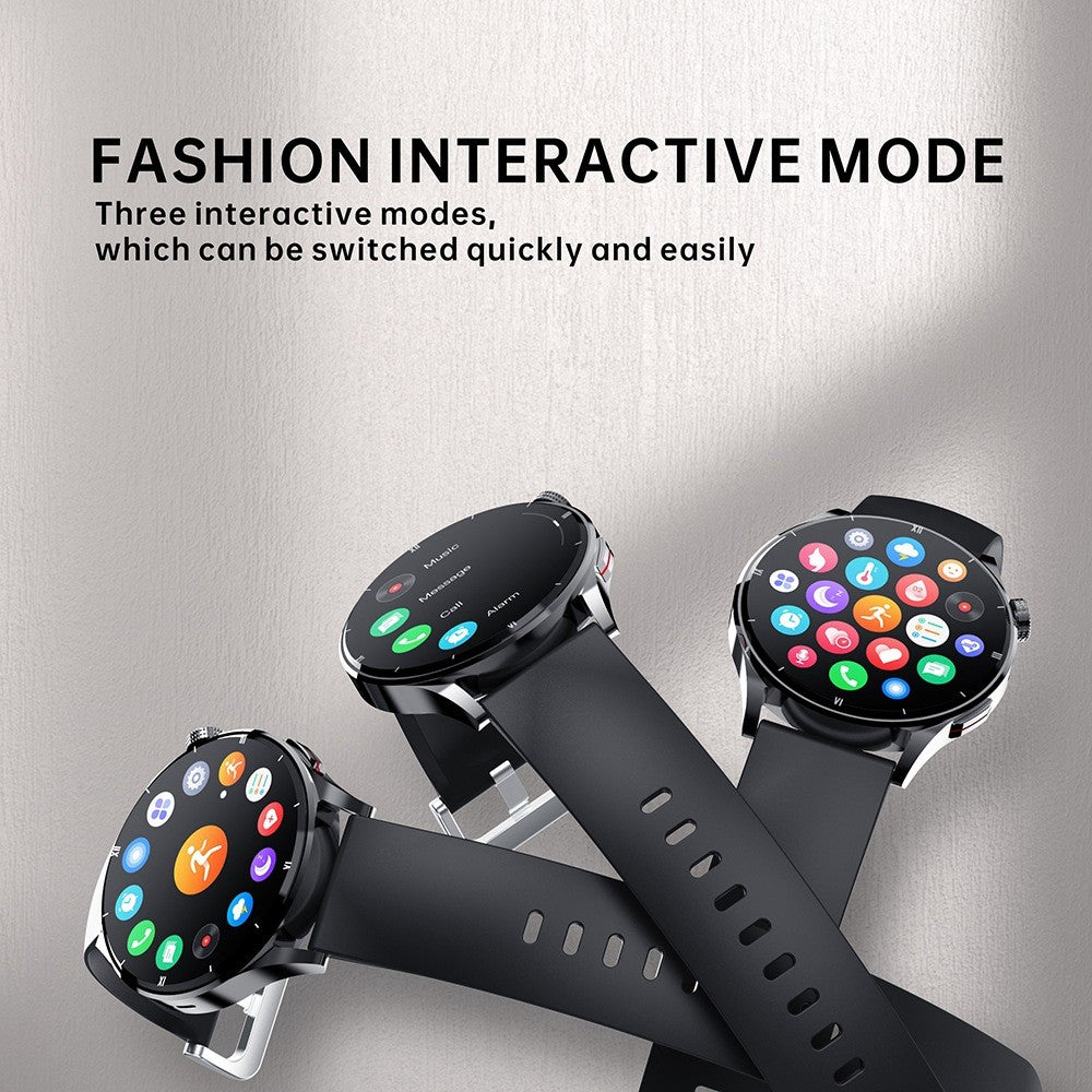 MX39 1.32" Full Touch Screen Smart Watch Bluetooth-compatible Calling Waterproof Sports Bracelet with Body Temperature, Physical Health Monitoring