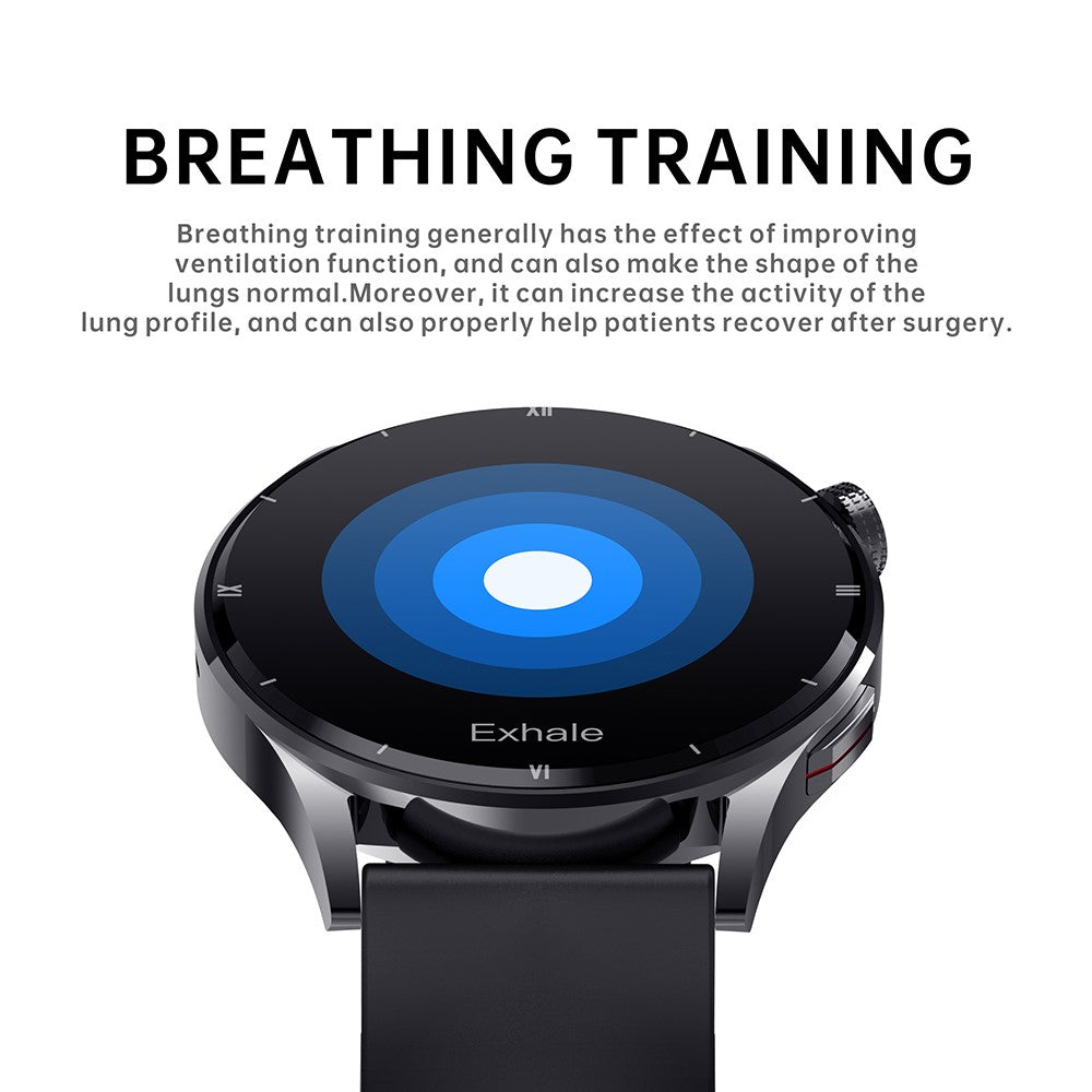 MX39 1.32" Full Touch Screen Smart Watch Bluetooth-compatible Calling Waterproof Sports Bracelet with Body Temperature, Physical Health Monitoring