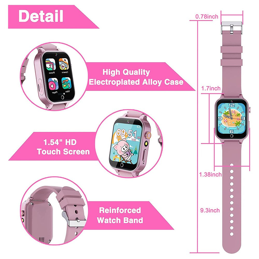 X33 Kids Camera Pedometer Music Game Smart Watch Student Smart Bracelet with Built-in 26 Puzzle Games