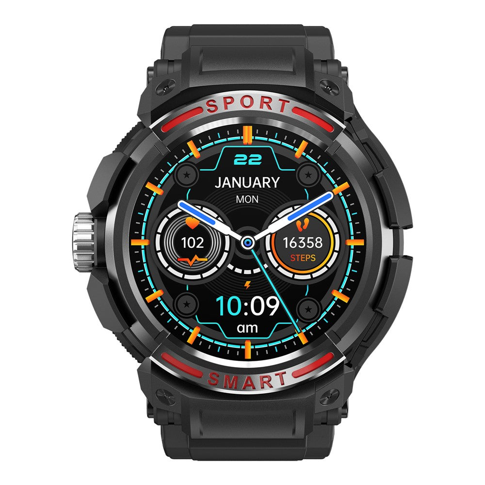 GT100 1.43" AMOLED Screen Smart Watch with TWS Headset Health Monitoring Sports Bracelet Support Bluetooth-compatible Calls, NFC
